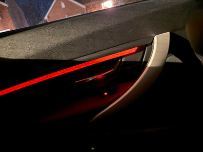 BMW F30 F31 F80 Plug-and-Play LED Ambient Lighting Kit | 3 Series & M3 — OEM Channel Fit, No Wiring