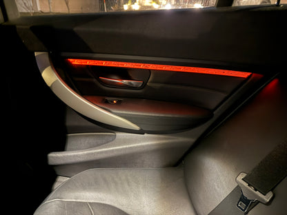 BMW F30 F31 F80 Plug-and-Play LED Ambient Lighting Kit | 3 Series & M3 — OEM Channel Fit, No Wiring