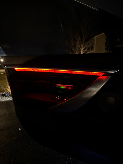 BMW F36 Plug-and-Play LED Ambient Lighting Kit | 4 Series Gran Coupe — OEM Channel Fit, No Wiring