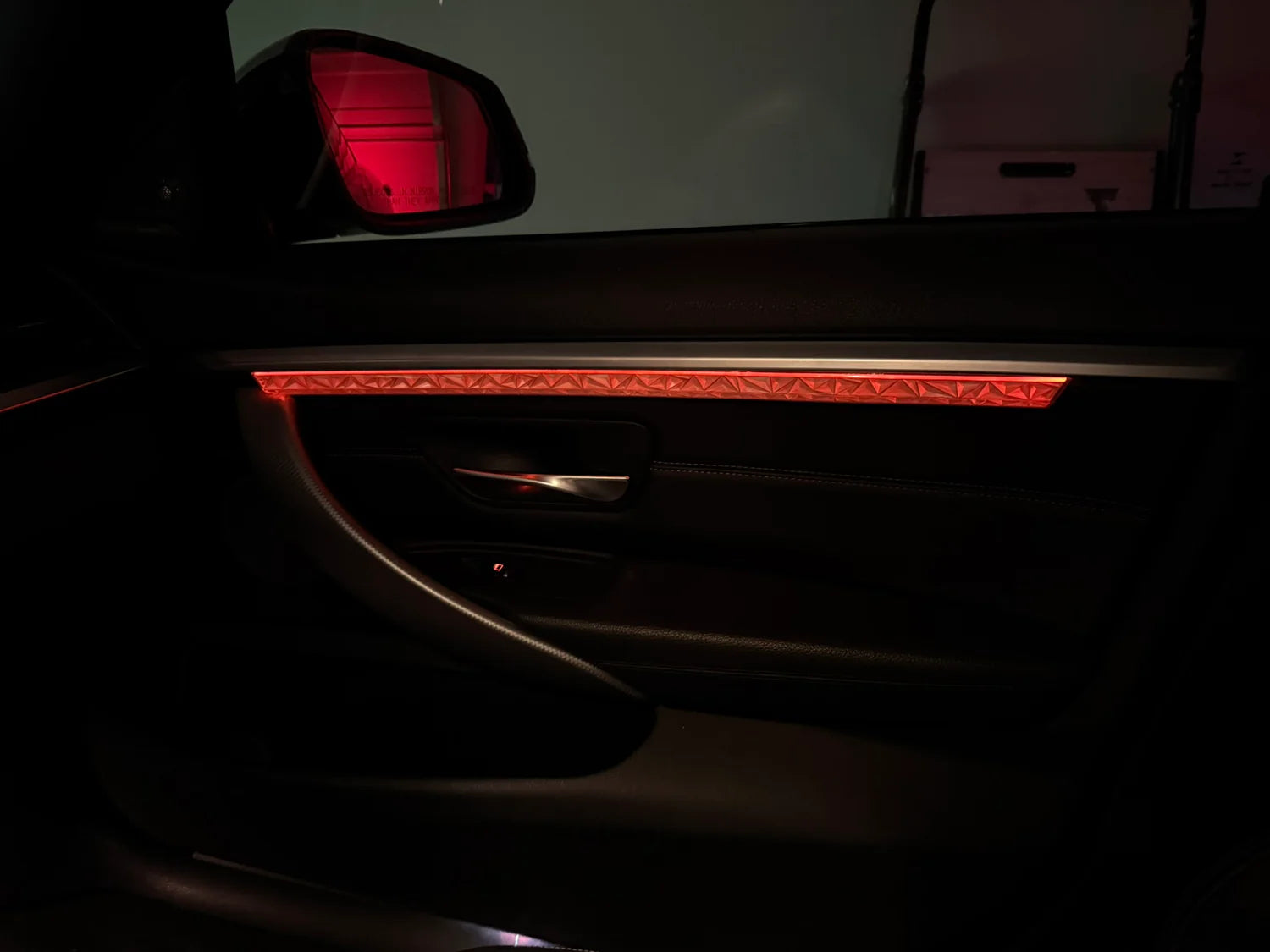 BMW interior with BeamerLights ambient lighting